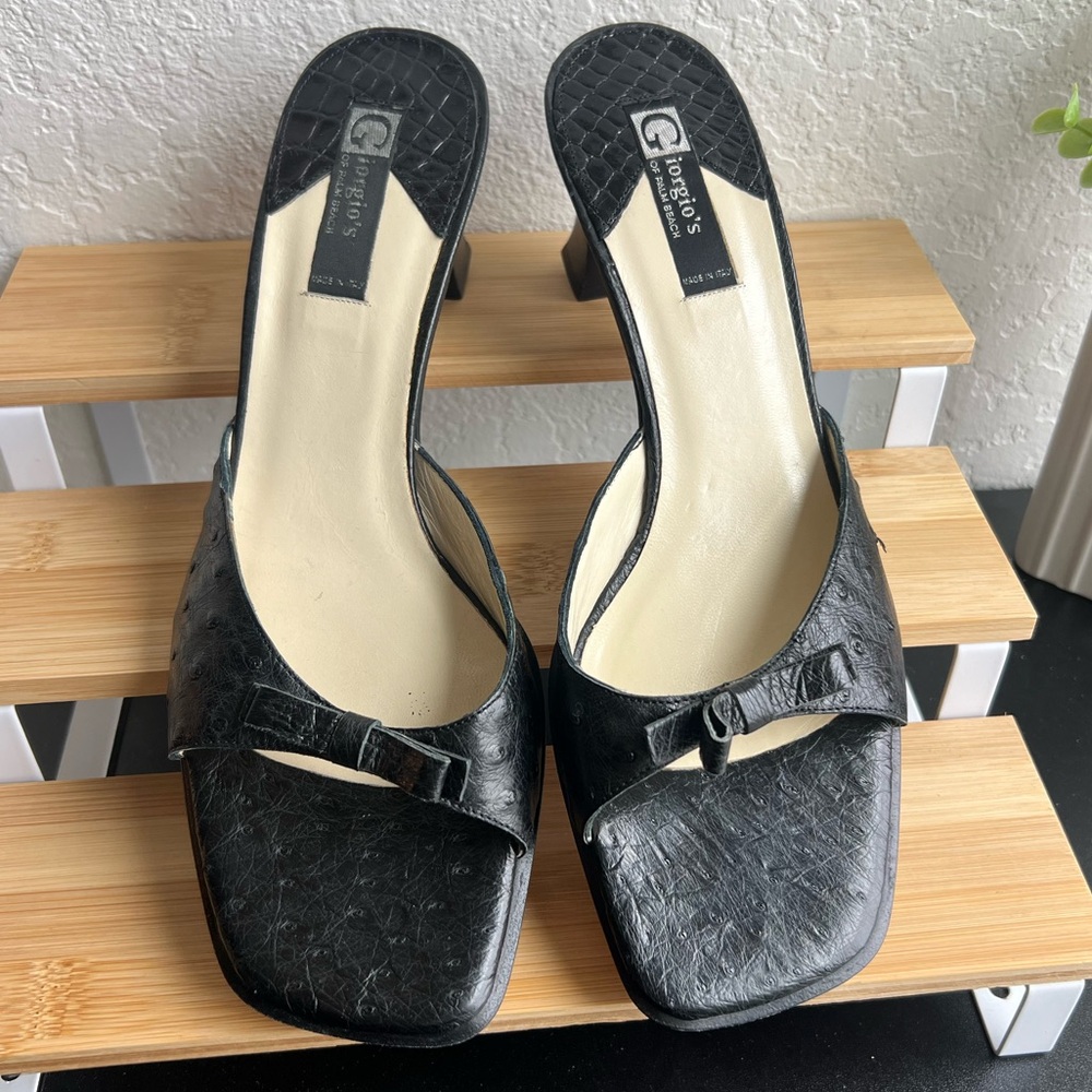 Giorgio’s of Palm Beach Vintage Ostrich Heels